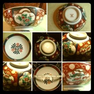 EUC🌷GOLD IMARI🌷Handpainted Vintage Japanese Bowl